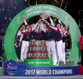la remise de la Coupe Davis 2017 à la France