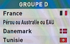 la composition du groupe D