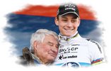 Mathieu Van der Poel avec son grand-pre Raymond Poulidor