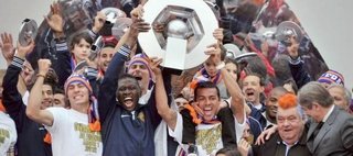 la remise du trophée de Champion de France de football